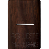 Conjunto Interruptor Simples Horizontal 4x2 - Novara Especiais Tabaco